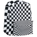 Illusion Checkerboard Black And White Pattern Giant Full Print Backpack View3