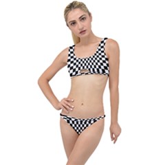 Illusion Checkerboard Black And White Pattern The Little Details Bikini Set by Zezheshop
