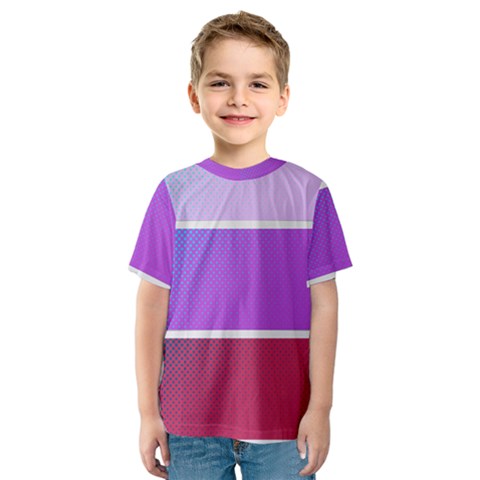 Pattern Banner Set Dot Abstract Kids  Sport Mesh Tee by Jancukart