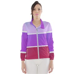 Pattern Banner Set Dot Abstract Women s Windbreaker by Jancukart