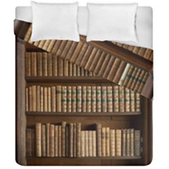 Books Bookcase Old Books Historical Duvet Cover Double Side (california King Size) by Amaryn4rt