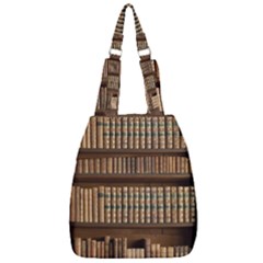 Books Bookcase Old Books Historical Center Zip Backpack by Amaryn4rt