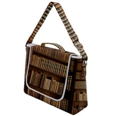 Books Bookcase Old Books Historical Box Up Messenger Bag by Amaryn4rt