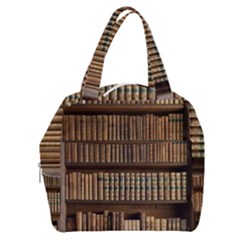 Books Bookcase Old Books Historical Boxy Hand Bag by Amaryn4rt