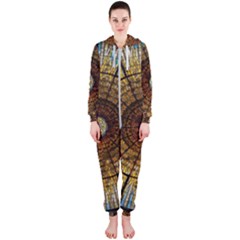 Barcelona Stained Glass Window Hooded Jumpsuit (ladies)