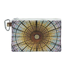 Barcelona Stained Glass Window Canvas Cosmetic Bag (medium) by Amaryn4rt