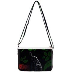 Nature Night Foliage Mountains Double Gusset Crossbody Bag by Amaryn4rt