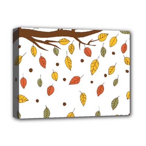 Autumn Isolated Blade Branch Deluxe Canvas 16  X 12  (stretched)  by Amaryn4rt