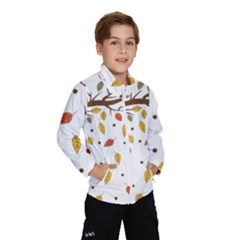 Autumn Isolated Blade Branch Kids  Windbreaker by Amaryn4rt