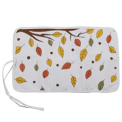 Autumn Isolated Blade Branch Pen Storage Case (S)