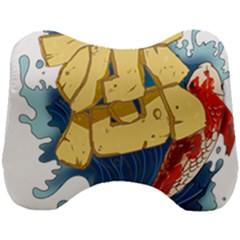 Wave Fish Koi Splash Character Head Support Cushion by Amaryn4rt