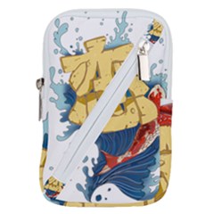 Wave Fish Koi Splash Character Belt Pouch Bag (large)