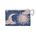 Crescent moon and sun Canvas Cosmetic Bag (Medium) View2