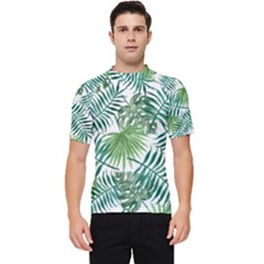 Leaves Background Wallpaper Pattern Men s Short Sleeve Rash Guard