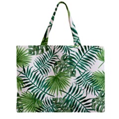 Leaves Background Wallpaper Pattern Zipper Mini Tote Bag by Amaryn4rt