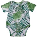 Leaves Background Wallpaper Pattern Baby Short Sleeve Onesie Bodysuit View1