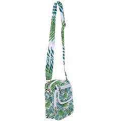 Leaves Background Wallpaper Pattern Shoulder Strap Belt Bag by Amaryn4rt