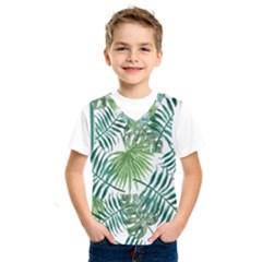 Leaves Background Wallpaper Pattern Kids  Basketball Tank Top by Amaryn4rt