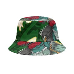 Armor Japan Maple Leaves Samurai Bucket Hat by Amaryn4rt