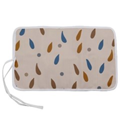 Raindrops Water Drops Pattern Pen Storage Case (l) by Amaryn4rt