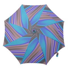 Wave Abstract Texture Design Hook Handle Umbrellas (medium) by Amaryn4rt