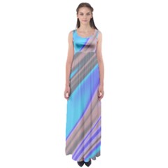 Wave Abstract Texture Design Empire Waist Maxi Dress by Amaryn4rt