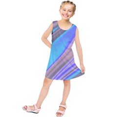 Wave Abstract Texture Design Kids  Tunic Dress