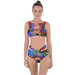 Blobs Dots Abstract Art Waves Bandaged Up Bikini Set  by Amaryn4rt