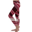 Wave Texture Design Pattern Art Kids  Lightweight Velour Classic Yoga Leggings View2