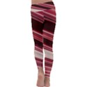 Wave Texture Design Pattern Art Kids  Lightweight Velour Classic Yoga Leggings View4