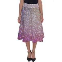 Glitter Particles Pattern Abstract Perfect Length Midi Skirt