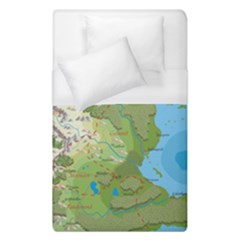 Grand Duchy Of Valderin Fantasy Map Duvet Cover (single Size) by Amaryn4rt