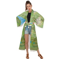 Grand Duchy Of Valderin Fantasy Map Maxi Kimono