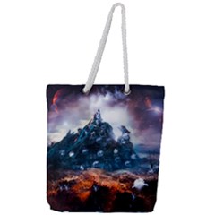 Artificial Intelligence Surreal Full Print Rope Handle Tote (large) by Amaryn4rt