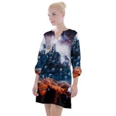 Artificial Intelligence Surreal Open Neck Shift Dress by Amaryn4rt