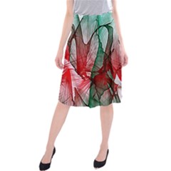 Abstract Pattern Art Colorful Midi Beach Skirt by Amaryn4rt