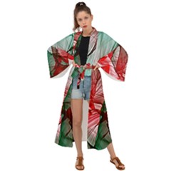 Abstract Pattern Art Colorful Maxi Kimono
