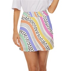 Background Abstract Wallpaper Mini Front Wrap Skirt