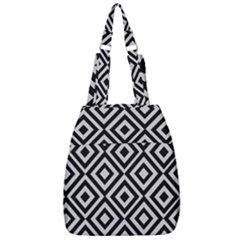 Background Pattern Geometric Center Zip Backpack by Amaryn4rt