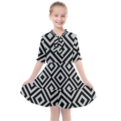 Background Pattern Geometric Kids  All Frills Chiffon Dress by Amaryn4rt