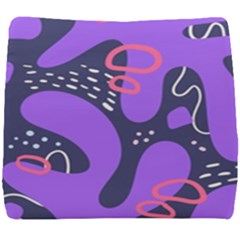 Abstract Background Shapes Banner Seat Cushion