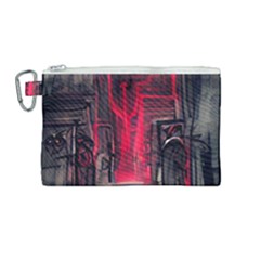 Stranger Things Fantasy Dark  Red Canvas Cosmetic Bag (medium) by Amaryn4rt