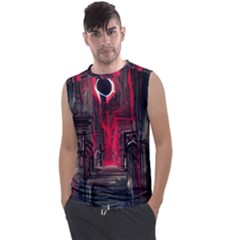 Stranger Things Fantasy Dark  Red Men s Regular Tank Top