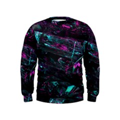 Space Futuristic Shiny Abstraction Kids  Sweatshirt by Amaryn4rt