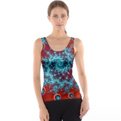 Fractal Pattern Background Tank Top by Amaryn4rt