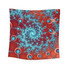 Fractal Pattern Background Square Tapestry (small) by Amaryn4rt