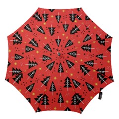 Christmas Christmas Tree Pattern Hook Handle Umbrellas (Large)