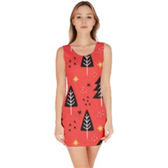 Christmas Christmas Tree Pattern Bodycon Dress