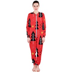 Christmas Christmas Tree Pattern OnePiece Jumpsuit (Ladies)