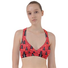 Christmas Christmas Tree Pattern Sweetheart Sports Bra